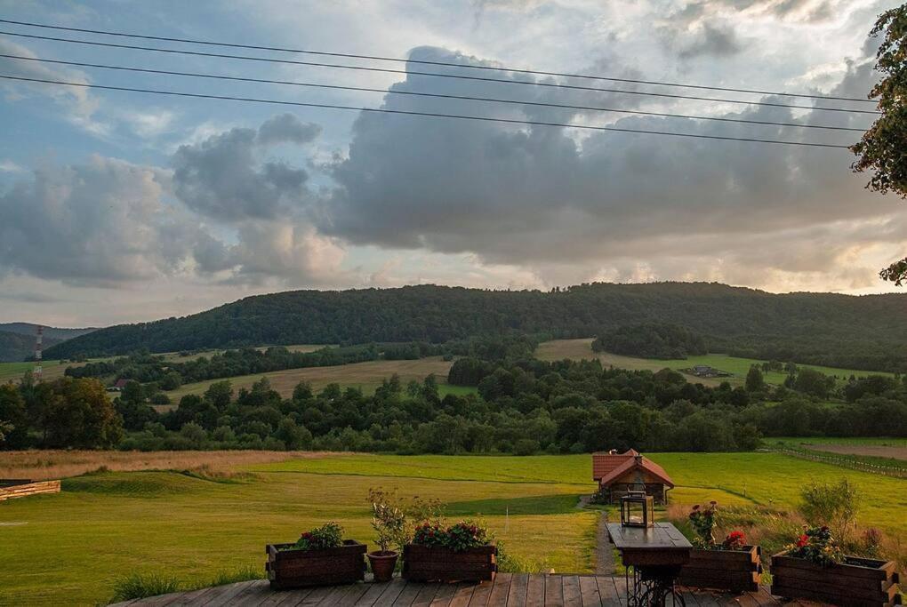 Polanka Beskid Niski Cute Cabin With Spectacular Views Hanczowa Exterior photo