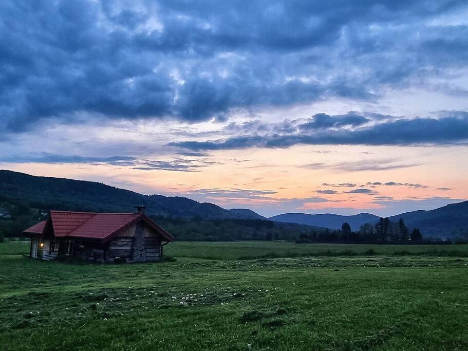 Polanka Beskid Niski Cute Cabin With Spectacular Views Hanczowa Exterior photo