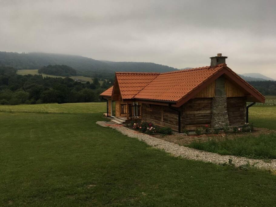 Polanka Beskid Niski Cute Cabin With Spectacular Views Hanczowa Exterior photo